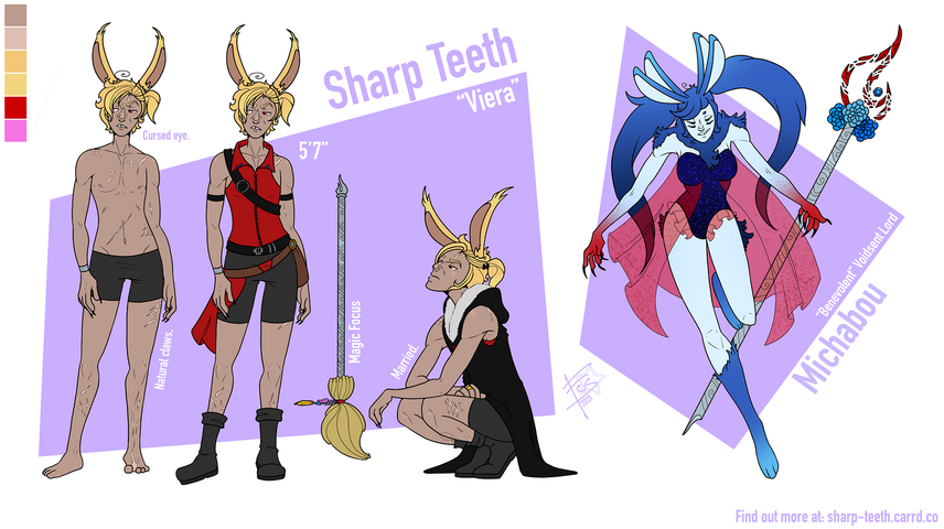 Sharp Teeth; Drawn in: 2021