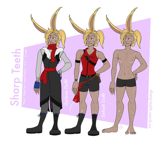 Sharp Teeth; Drawn in: 2024