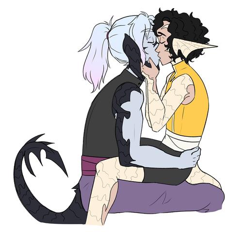 Tsuki &amp; Suzuka; By: @xaika