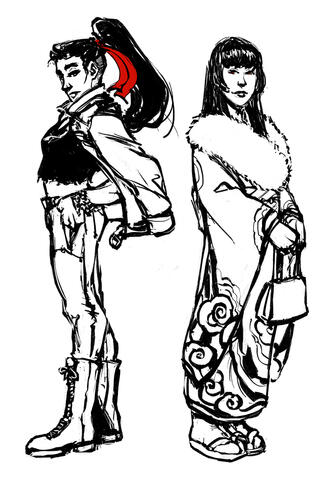 Kelly & Haruka; By: @ashworksco