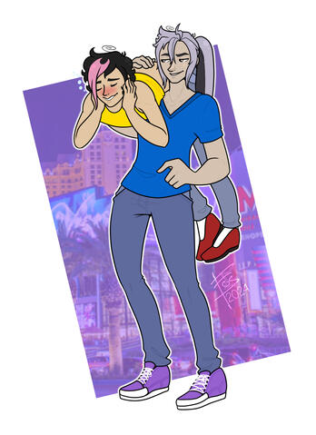 Suzuka &amp; Tsuki; Drawn in: 2024