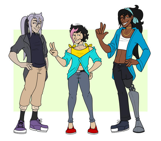 Tsuki, Suzuka, & Lázaro; Drawn in: 2024