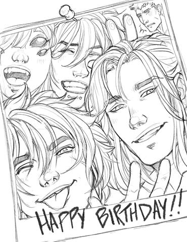 Suzuka, Tsuki, Lázaro, Aaz-min, & Yo; By: @rayday