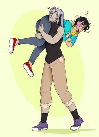 Tsuki &amp; Suzuka; Sketch by: @qnerdi