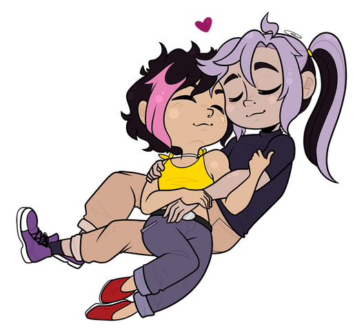 Suzuka &amp; Tsuki; Sketch by: @xaika