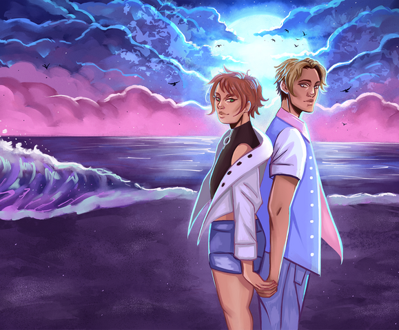 Bell &amp; Tae; By: @cryling.art