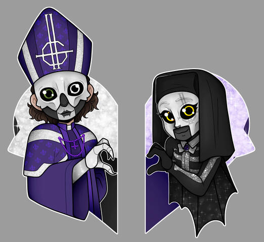 Papa V Perpetua &amp; Haze; Sketch by: @xaika