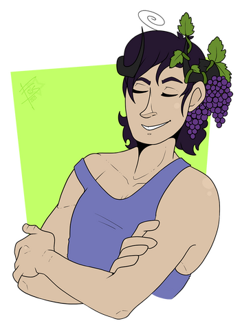 Dionysus; Drawn in: 2021